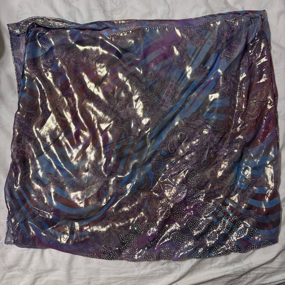 Multicolor Iridescent Pattern Scarf